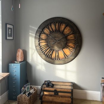 big rustic wall clock