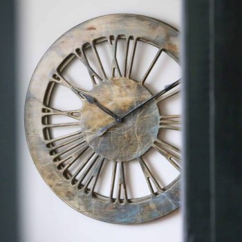 Contemporary Wall Clock With Roman Numerals