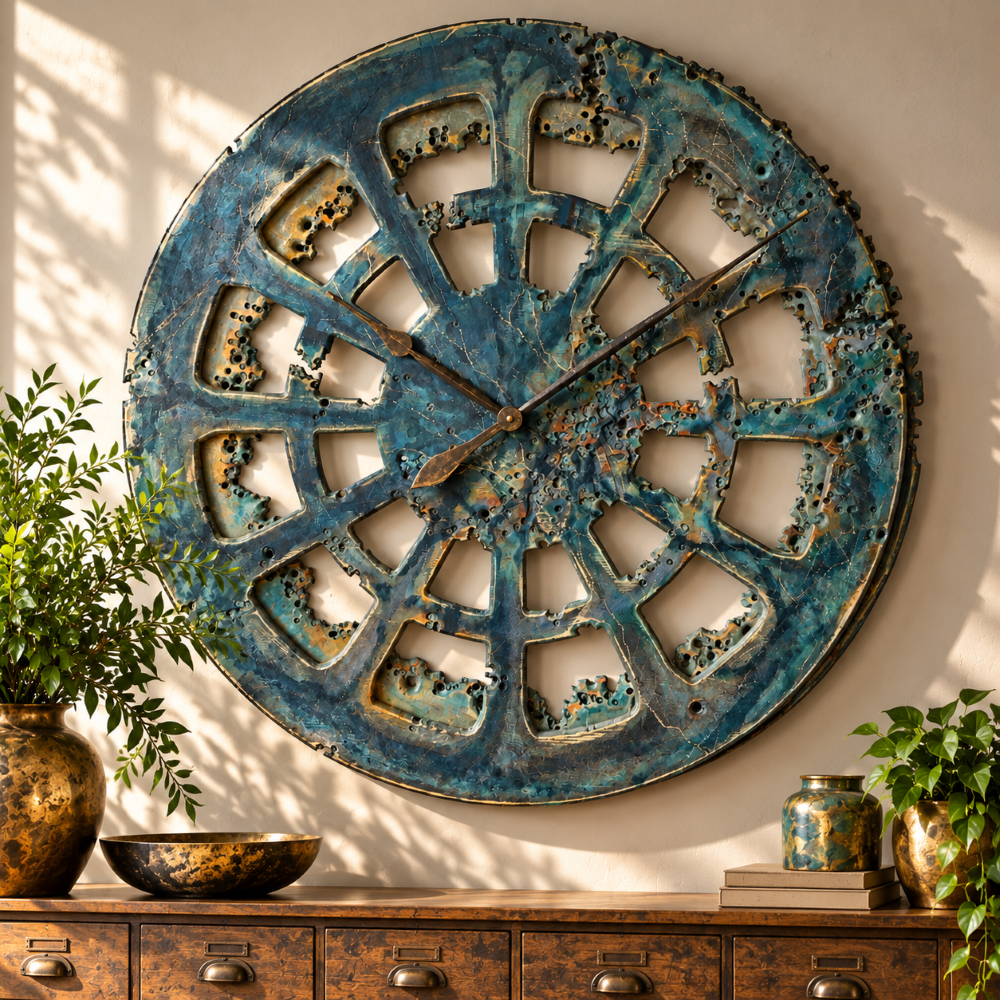 Extraordinary Handmade Designer Clock - Image 2