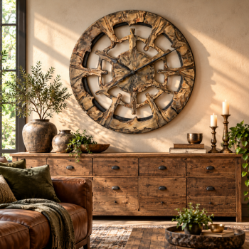 Unique Wall Clock for Living Room
