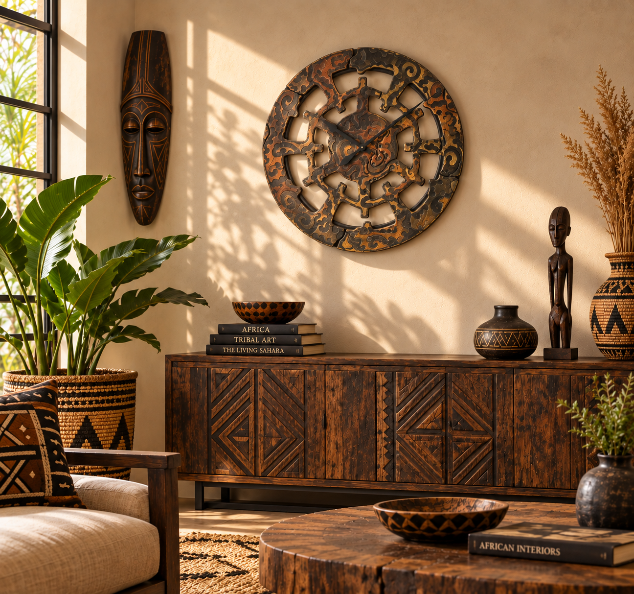African Wall Clock