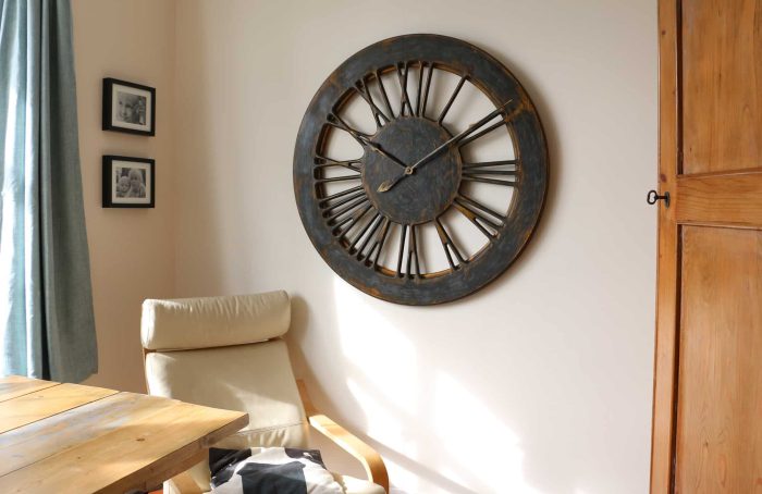 extra large skeleton wall clock