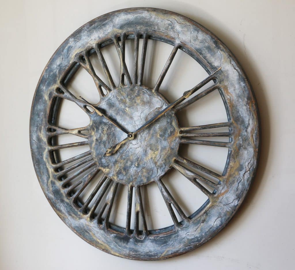 shabby chic wall clock