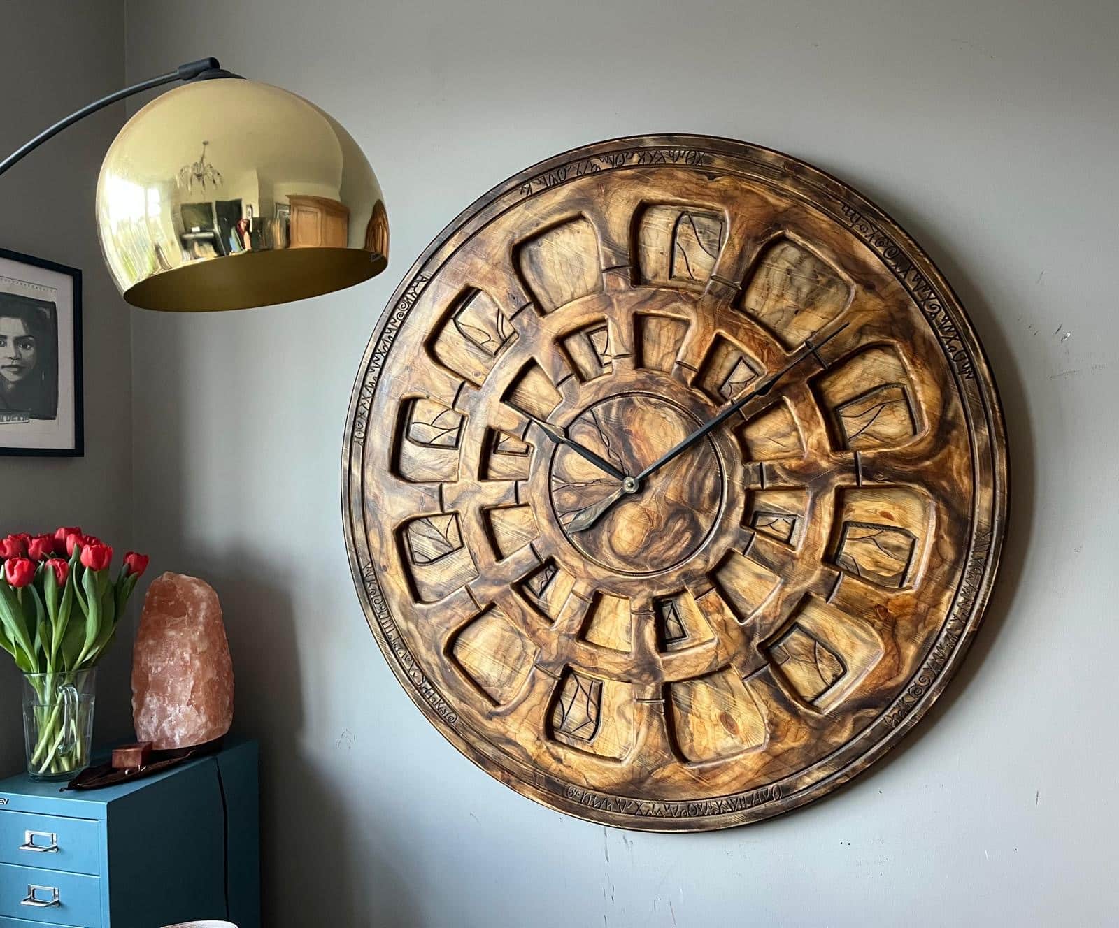 Large Wooden Clock