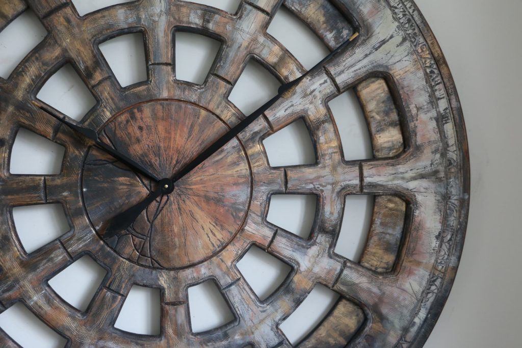 Large Shabby Chic Clocks Rustic Wall Handmade - Unusual Large Wall Clocks Uk