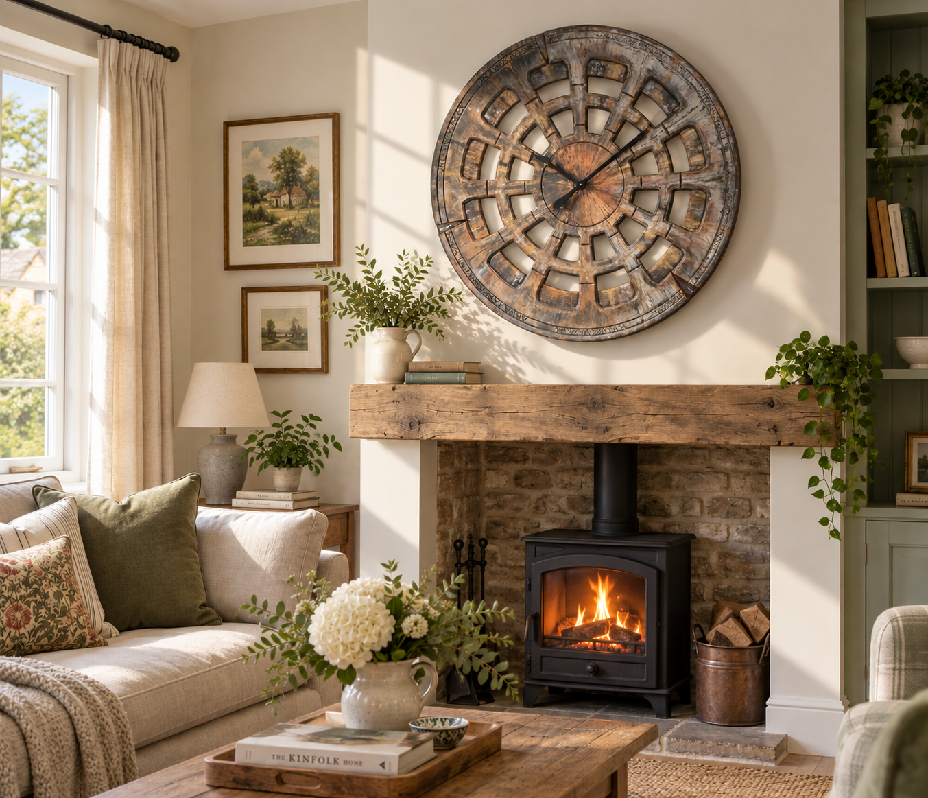 Giant Clock for Wall Fireplace