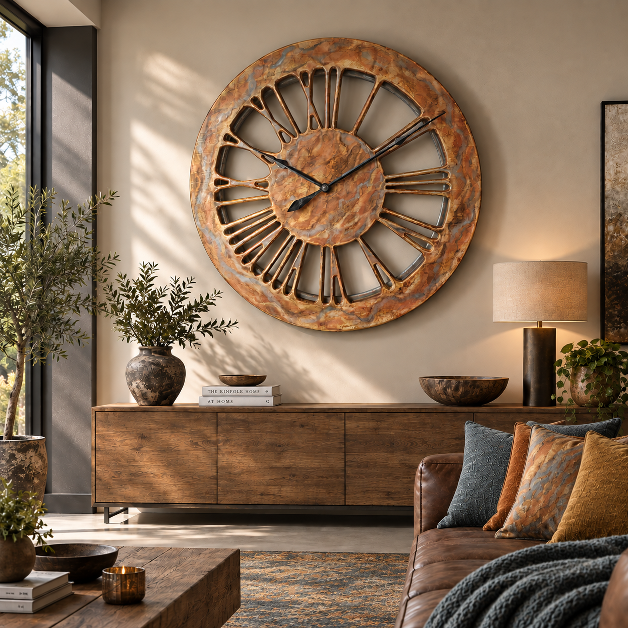 oversized wall clock