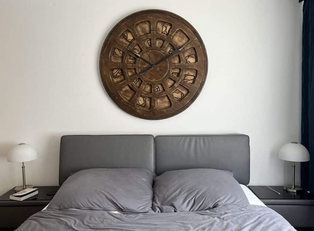 wooden wall clock