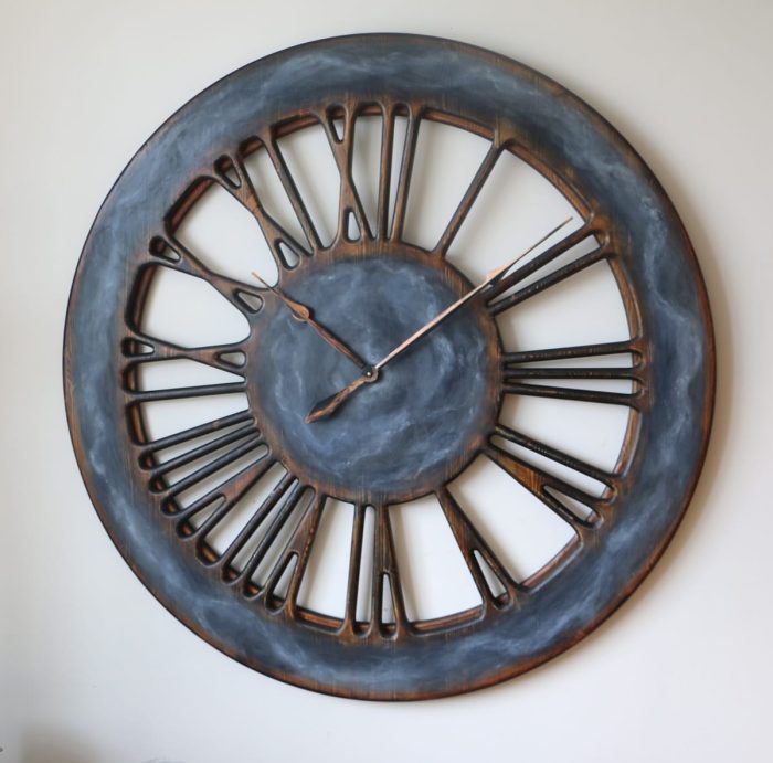 large roman numeral wall clock