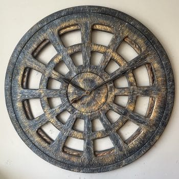 Oversized Wooden Clock